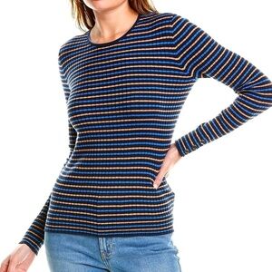 J. McLaughlin Annette crew neck long sleeve stretch knit sweater
